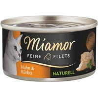 Produktbild von Miamor Feine Filets Huhn & Kürbis Katzen Nassfutter 24 x 80 g - 24 x 80 g