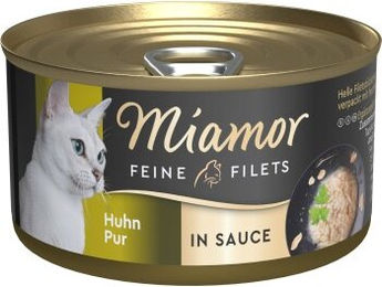 Produktbild von Miamor Feine Filets Huhn pur in Sauce 24 x 85g Katzenfutter ohne Farb- und Aromastoffe - 24 x 85 g
