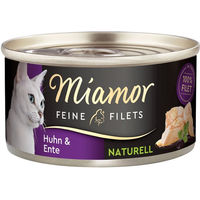 Produktbild von Miamor Feine Filets Huhn und Ente Katzenfutter 48x80g