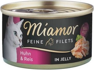 Produktbild von Miamor Feine Filets Huhn und Reis Stückchen in Gelee Katzen Adult 24x100 g - 24 x 100 g