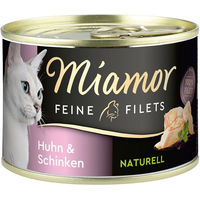Produktbild von Miamor Feine Filets Huhn und Schinken Katzenfutter 12x156g