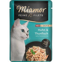 Produktbild von Miamor Feine Filets Huhn und Thunfisch in Sauce für Katzen 24x100 g