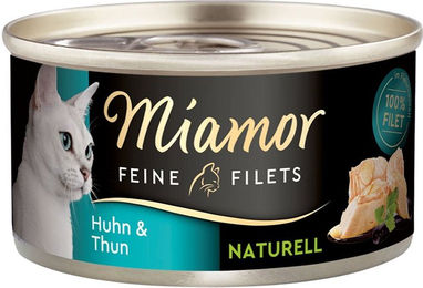 Produktbild von Miamor Feine Filets Huhn und Thunfisch Katzenfutter 48x80g