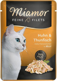 Miamor Feine Filets Huhn und Thunfisch Katzenfutter Adult 24x100g – Bild 1 von 1