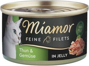 Produktbild von Miamor Feine Filets in Gelee Thunfisch für Katzen Adult 96x100 g - 96 x 100 g