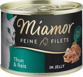Miamor Feine Filets in Gelee Thunfisch für Katzen Senior 12 x 185g - 12 x 185 g – Bild 1 von 3
