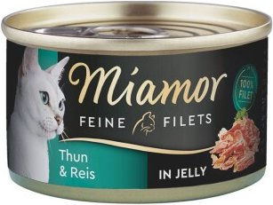 Produktbild von Miamor Feine Filets in Jelly Heller Thunfisch und Reis Katzen Nassfutter Adult 48x100 g - 48 x 100 g