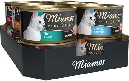 Produktbild von Miamor Feine Filets in Jelly Mixtray Katzen Nassfutter 24x100g