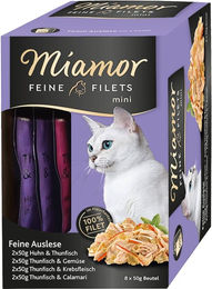 Produktbild von Miamor Feine Filets in Jelly Mixtray Pouch für Katzen Adult 48x100g