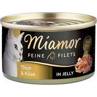 Produktbild von Miamor Feine Filets in Jelly Thunfisch und Käse Katzen Nassfutter Adult 24x100g