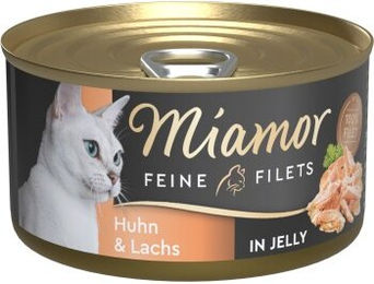 Miamor Feine Filets Lachs und Huhn in Gelee für Katzen 24x100 g – Bild 1 von 1