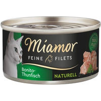 Produktbild von Miamor Feine Filets Naturell Bonito Thunfisch Katzen Nassfutter Adult 24 x 80 g - 24 x 80 g