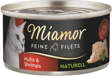 Miamor Feine Filets Naturell Huhn & Garnele Katzen Nassfutter 24 x 80 g - 24 x 80 g – Bild 1 von 3
