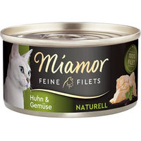 Produktbild von Miamor Feine Filets Naturell Huhn & Gemüse Katzen Nassfutter Dose 24 x 80 g - 24 x 80 g