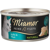 Produktbild von Miamor Feine Filets Naturell Huhn und Thunfisch Katzen Nassfutter Adult 80 g - 24 x 80 g