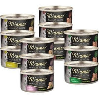 Produktbild von Miamor Feine Filets naturell Mixpaket für Katzen Adult mit Thunfisch und Garnele 12x80g - 12 x 80 g