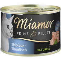 Produktbild von Miamor Feine Filets Naturell Skipjack-Thunfisch für Katzen 12 x 156 g - 12 x 156 g
