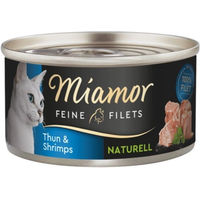 Produktbild von Miamor Feine Filets Naturell Thunfisch und Garnele Katzen Adult 24 x 80 g - 24 x 80 g