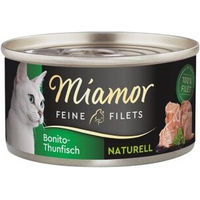 Produktbild von Miamor Feine Filets Naturelle Bonito-Thunfisch für Katzen für alle Altersstufen 48x80 g - 48 x 80 g