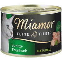 Produktbild von Miamor Feine Filets Naturelle Bonito-Thunfisch Katzenfutter 156 g - 12 x 156 g
