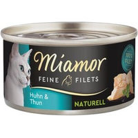 Produktbild von Miamor Feine Filets Naturelle Huhn und Thunfisch Katzen Nassfutter 96x80 g - 96 x 80 g
