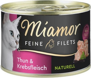 Miamor Feine Filets Naturelle Thunfisch und Krebsfleisch Katzenfutter für alle Altersstufen 12 x 156 g - 12 x 156 g – Bild 1 von 4