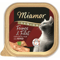Produktbild von Miamor Feine Filets Senior Katzennassfutter Geflügel und Rind 16 x 100 g