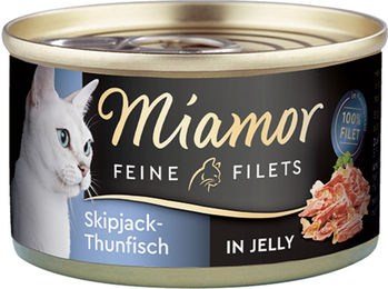 Miamor Feine Filets Skipjack-Thunfisch in Gelee für Katzen Adult 24 x 100 g - 24 x 100 g – Bild 1 von 4