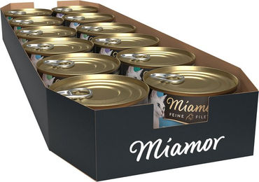 Produktbild von Miamor Feine Filets Stückchen in Gelee Adult Mixpaket 48x185g
