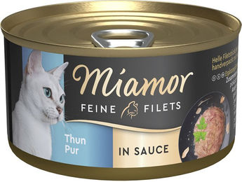 Produktbild von Miamor Feine Filets Stückchen in Sauce Thunfisch Katzenfutter 48x85g