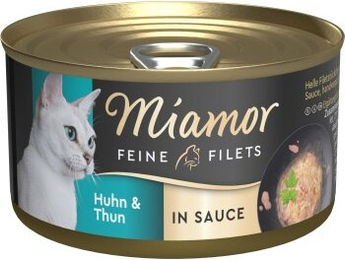 Produktbild von Miamor Feine Filets Stückchen in Sauce Thunfisch und Huhn 24 x 85g - 24 x 85 g