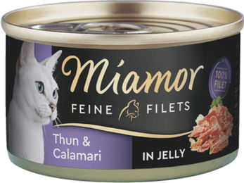 Miamor Feine Filets Thunfisch für Katzen Adult 24 x 100 g in Gelee - 24 x 100 g – Bild 1 von 4