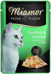 Miamor Feine Filets Thunfisch in Gelee für Katzen 24 x 100 g - 24 x 100 g – Bild 1 von 7