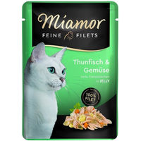 Produktbild von Miamor Feine Filets Thunfisch in Gelee für Katzen 24 x 100 g - 24 x 100 g