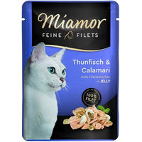 Produktbild von Miamor Feine Filets Thunfisch in Gelee für Katzen 24 x 100 g - 24 x 100 g