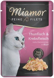 Produktbild von Miamor Feine Filets Thunfisch in Gelee für Katzen 48x100 g - 48 x 100 g