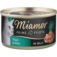 Produktbild von Miamor Feine Filets Thunfisch in Gelee für Katzen Adult 24 x 100 g - 24 x 100 g