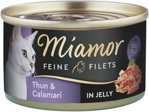 Produktbild von Miamor Feine Filets Thunfisch in Gelee Katzen Nassfutter Adult 48x100 g - 48 x 100 g