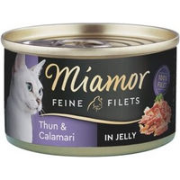 Produktbild von Miamor Feine Filets Thunfisch in Gelee Katzen Nassfutter Adult 96x100 g - 96 x 100 g