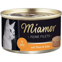 Produktbild von Miamor Feine Filets Thunfisch Katzenfutter in Gelee 24 x 100 g - 24 x 100 g