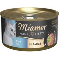Produktbild von Miamor Feine Filets Thunfisch pur in Sauce für Katzen 24x85 g - 24 x 85 g
