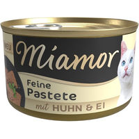 Produktbild von Miamor Feine Pastete Huhn und Ei Katzenfutter getreidefrei 12 x 85 g - 12 x 85 g