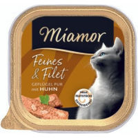 Produktbild von Miamor Feines & Filet Geflügel Pur & Huhn Monoprotein Katzenfutter Adult 16x100g