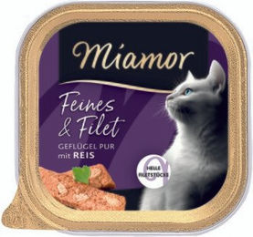 Miamor Feines & Filet Geflügel Pur & Reis Katzen Nassfutter Adult 16x100g – Bild 1 von 1