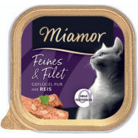 Produktbild von Miamor Feines & Filet Geflügel Pur & Reis Katzen Nassfutter Adult 16x100g
