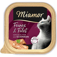 Produktbild von Miamor Feines & Filet Geflügel und Schinken Katzen Nassfutter Adult Getreidefrei 16 x 100 g