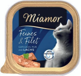 Miamor Feines & Filet Katzen Nassfutter Geflügel und Lachs für Adult 16x100g – Bild 1 von 1