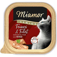 Produktbild von Miamor Feines Filet Senior Geflügel und Rind Getreidefrei 16x100 g