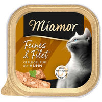 Produktbild von Miamor Feines und Filet Geflügel Pur Huhn getreidefrei 16x100 g