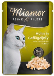Miamor Feline Feine Filets Huhn und Geflügel in Gelee Katzenfutter Adult 24 x 100 g - 24 x 100 g – Bild 1 von 11